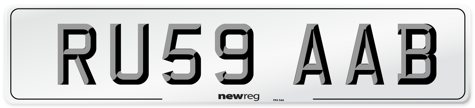 RU59 AAB Number Plate from New Reg